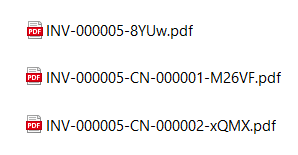 Example generated filenames