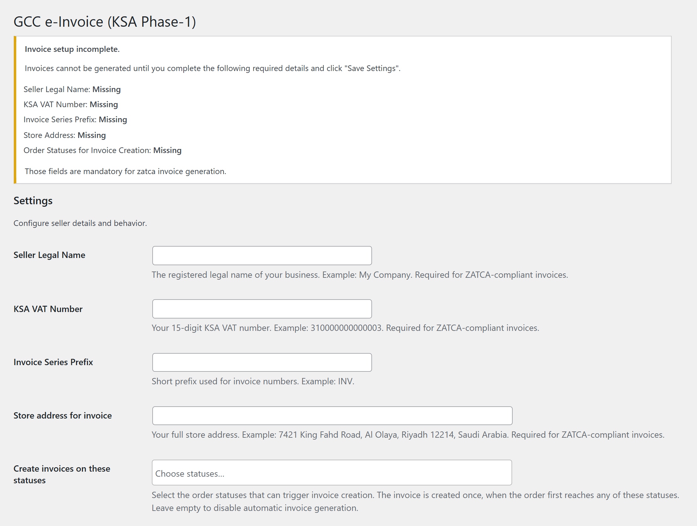 Settings screenshot 1